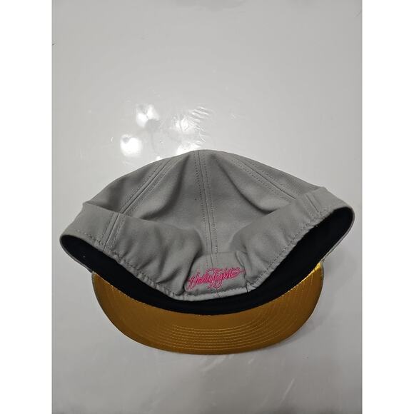 Hellatight Cavalera Fitted Cap Grey Shiny Sugar Skull Embroidered Logo - Picture 2 of 4